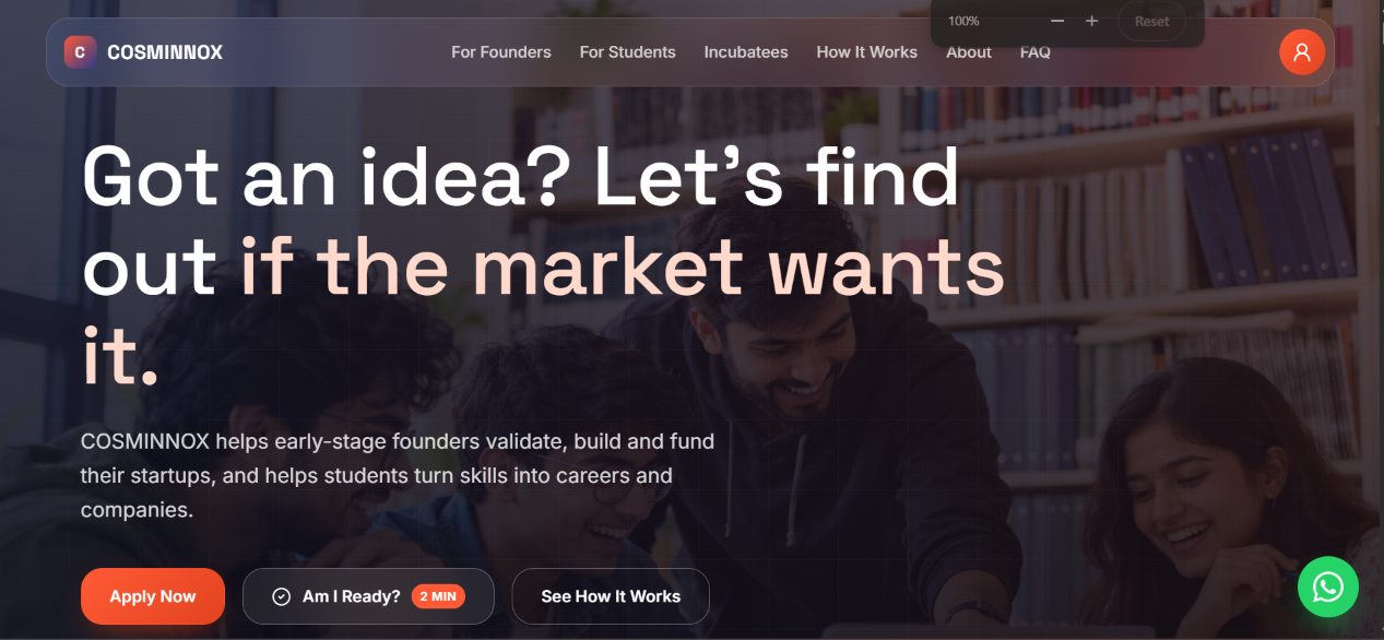 COSMINNOX startup incubator